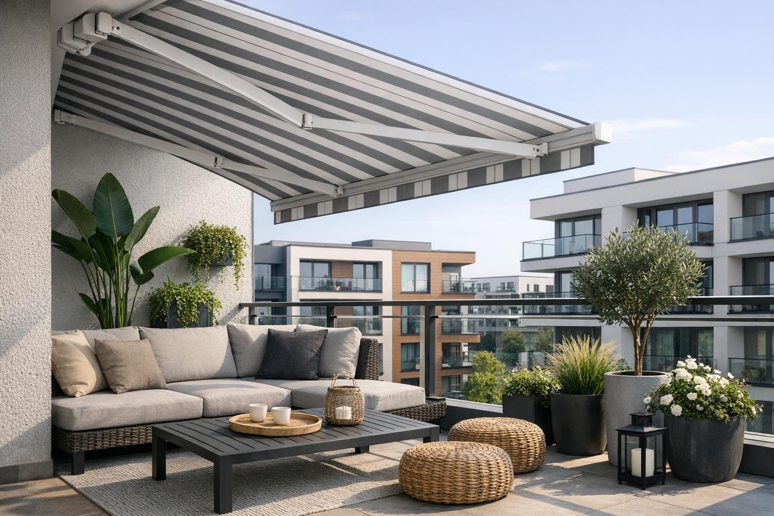 Markizy balkonowe — stylowe rozwiązanie na słoneczne dni